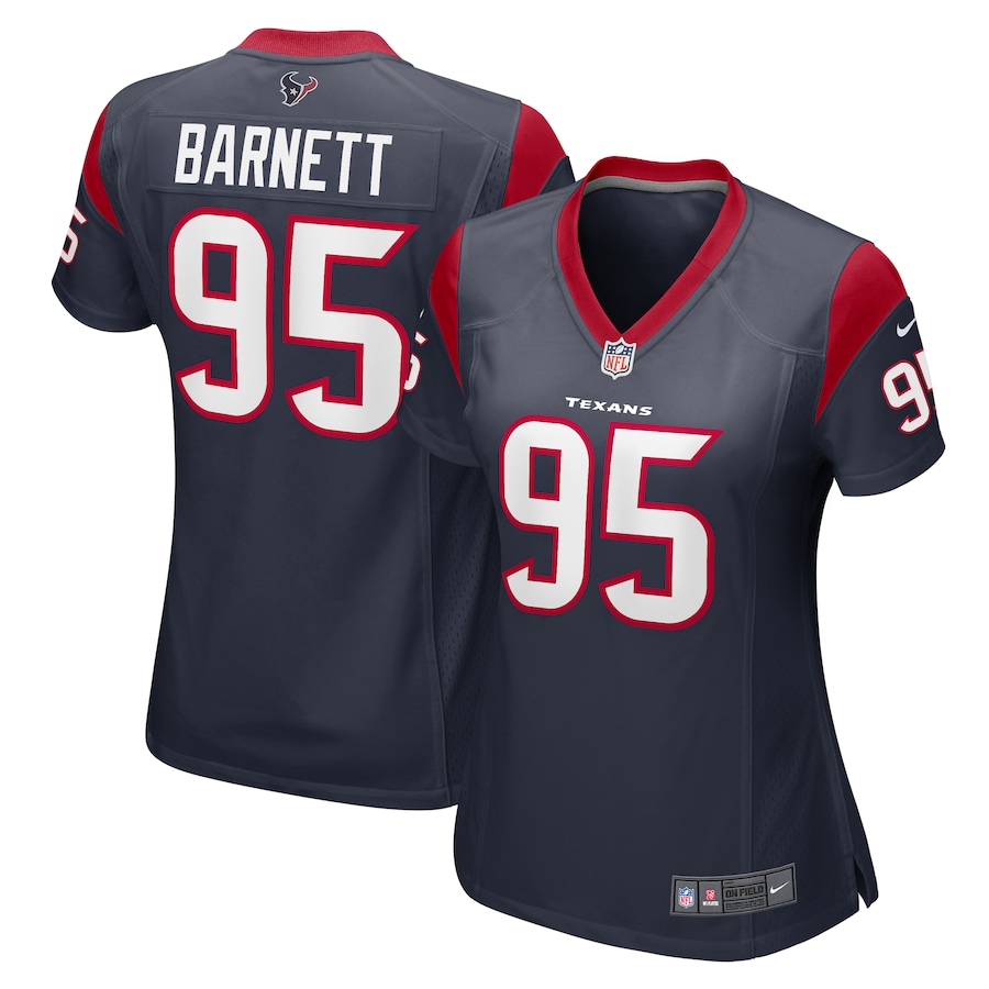 Women's Houston Texans Derek Barnett Nike  Navy  Game Jersey - U-jersey