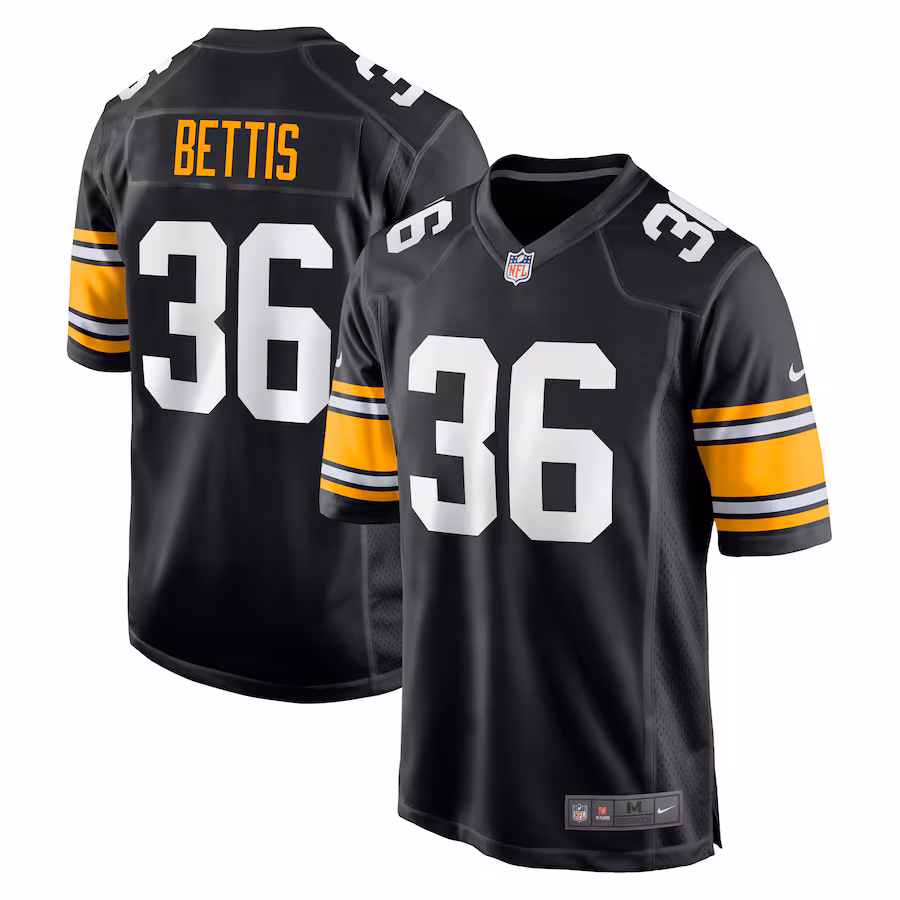 Men's Pittsburgh Steelers Jerome Bettis Nike Black Retired Player Jersey - U-jersey