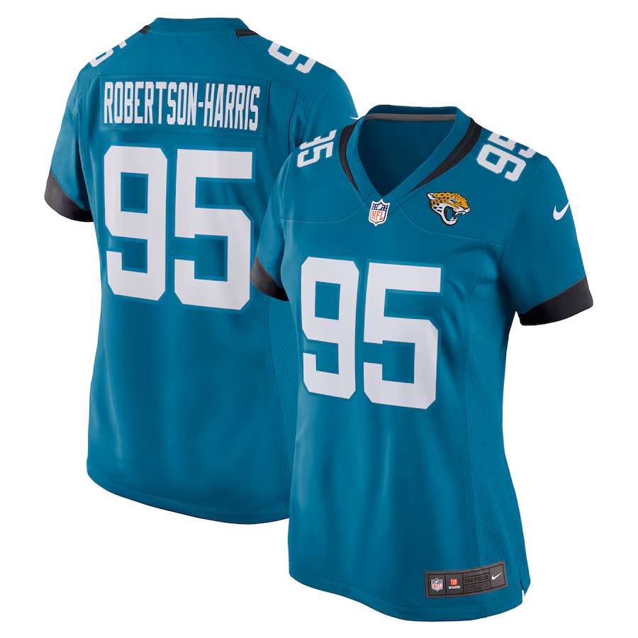 Women's Jacksonville Jaguars Roy Robertson-Harris Nike Teal Game Jersey - U-jersey