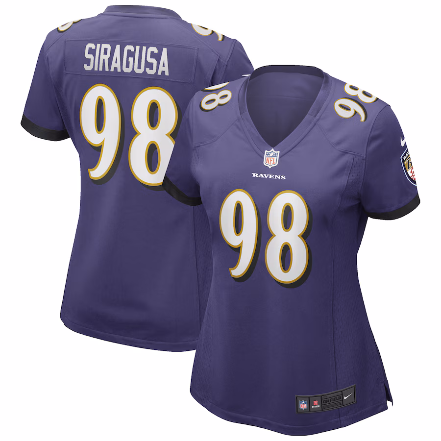 Women's Baltimore Ravens Tony Siragusa Nike Purple Game Retired Player Jersey - U-jersey
