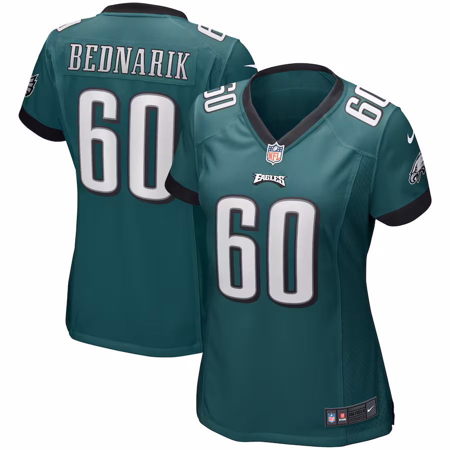 Women's Philadelphia Eagles Chuck Bednarik Nike Midnight Green Game Retired Player Jersey - U-jersey