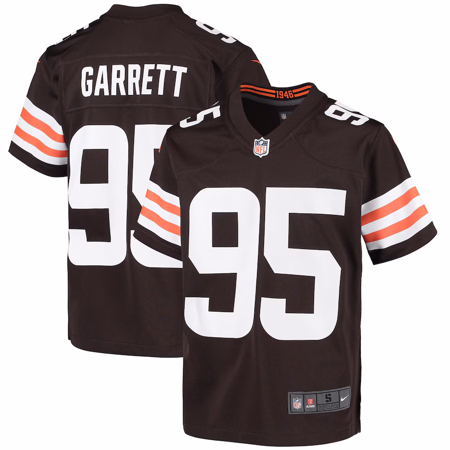 Youth Cleveland Browns Myles Garrett Nike Brown Game Jersey - U-jersey