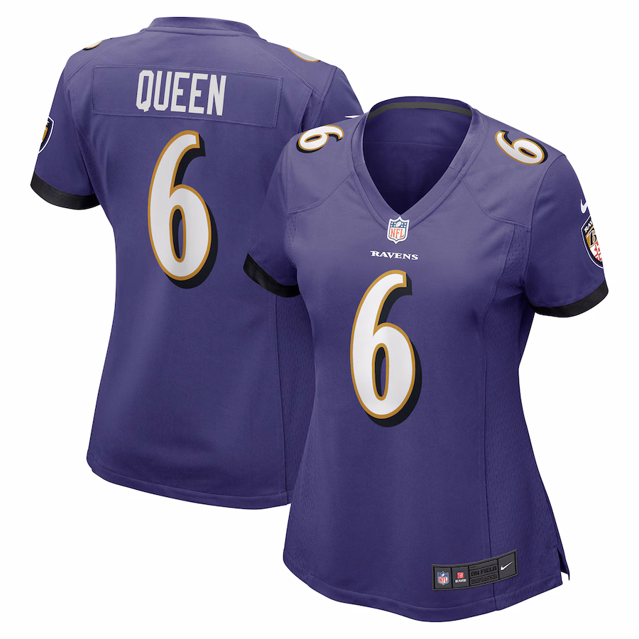 Women's Baltimore Ravens Patrick Queen Nike Purple Game Player Jersey - U-jersey