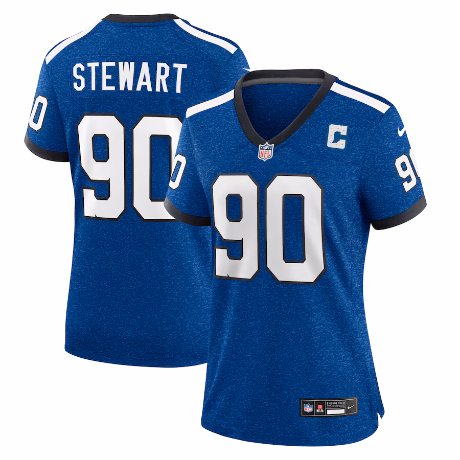 Women's Indianapolis Colts Grover Stewart Nike Royal Indiana Nights Alternate Game Jersey - U-jersey