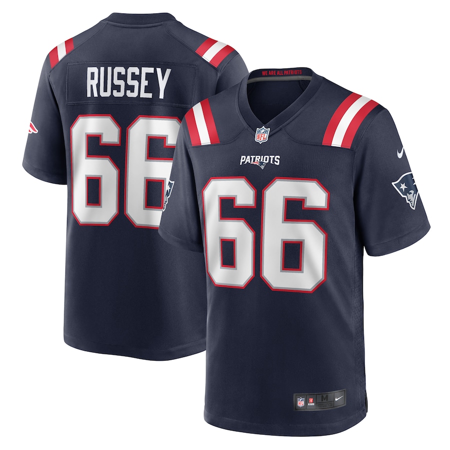 Men's New England Patriots Kody Russey Nike Navy Game Player Jersey - U-jersey