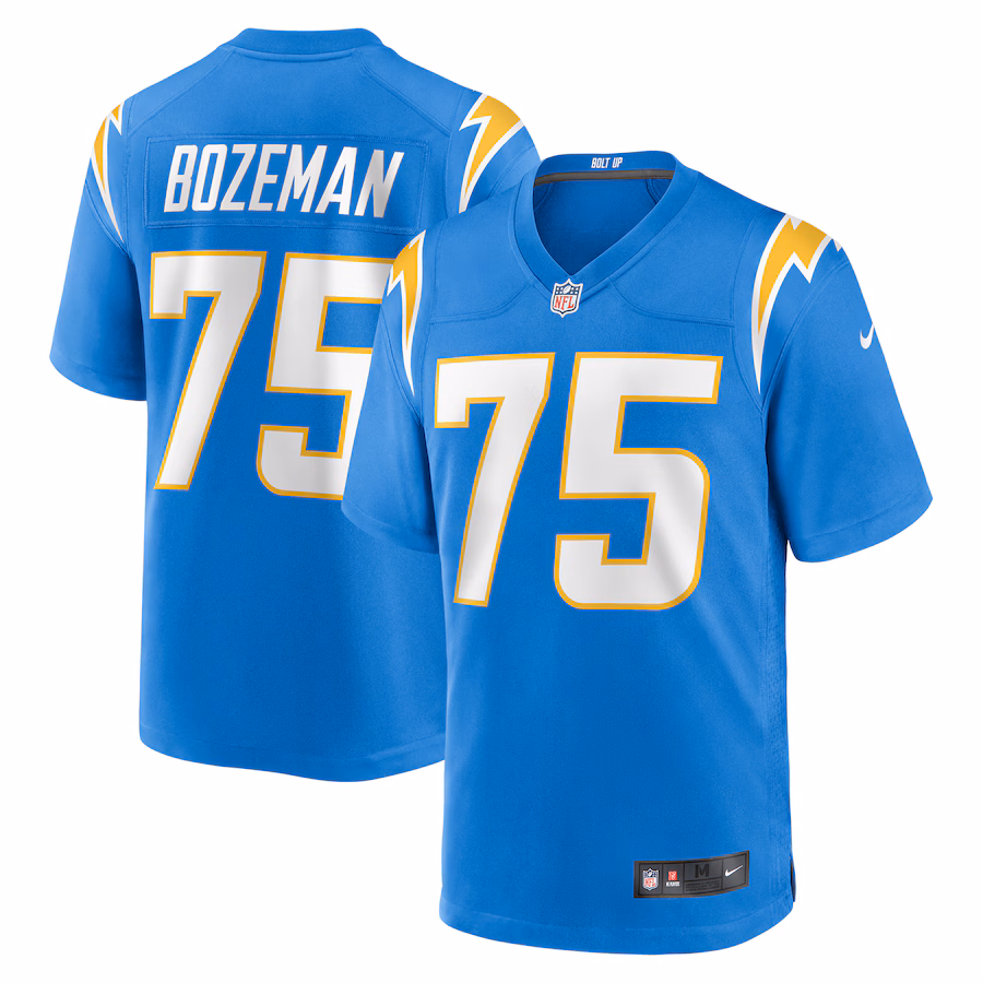 Men's Los Angeles Chargers Bradley Bozeman Nike  Powder Blue  Game Jersey - U-jersey