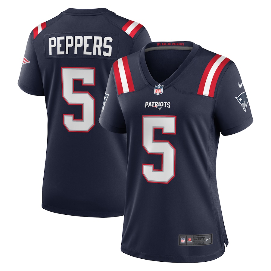 Women's New England Patriots Jabrill Peppers Nike Navy Game Player Jersey - U-jersey