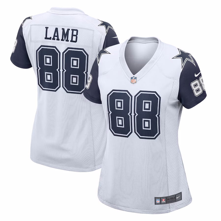 Women's Dallas Cowboys CeeDee Lamb Nike White 2nd Alternate Game Jersey - U-jersey