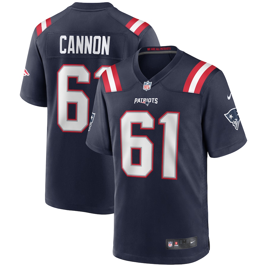Men's New England Patriots Marcus Cannon Nike Navy Game Jersey - U-jersey