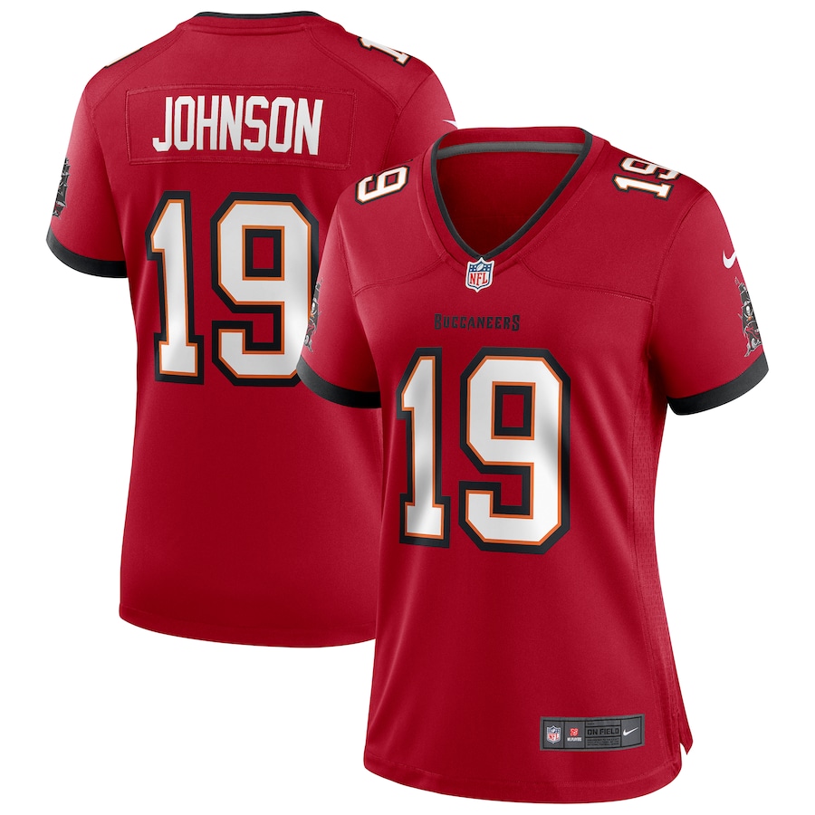 Women's Tampa Bay Buccaneers Keyshawn Johnson Nike Red Game Retired Player Jersey - U-jersey