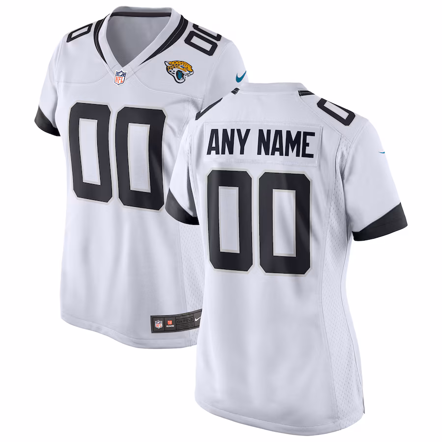Women's Nike White Jacksonville Jaguars Custom Game Jersey - U-jersey
