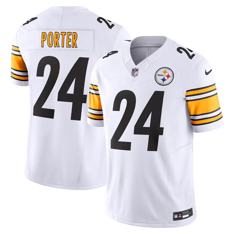 Men's Pittsburgh Steelers Joey Porter Jr. Nike White  Vapor F.U.S.E. Limited Jersey - U-jersey