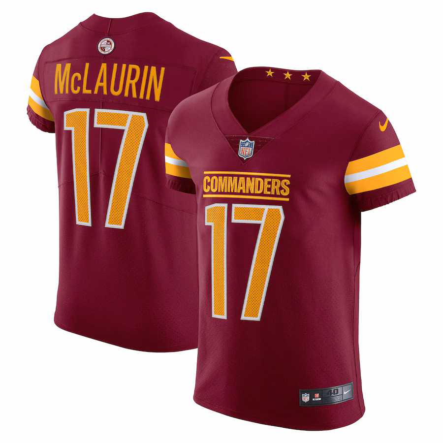 Men's Washington Commanders Terry McLaurin Nike Burgundy Vapor Elite Jersey - U-jersey