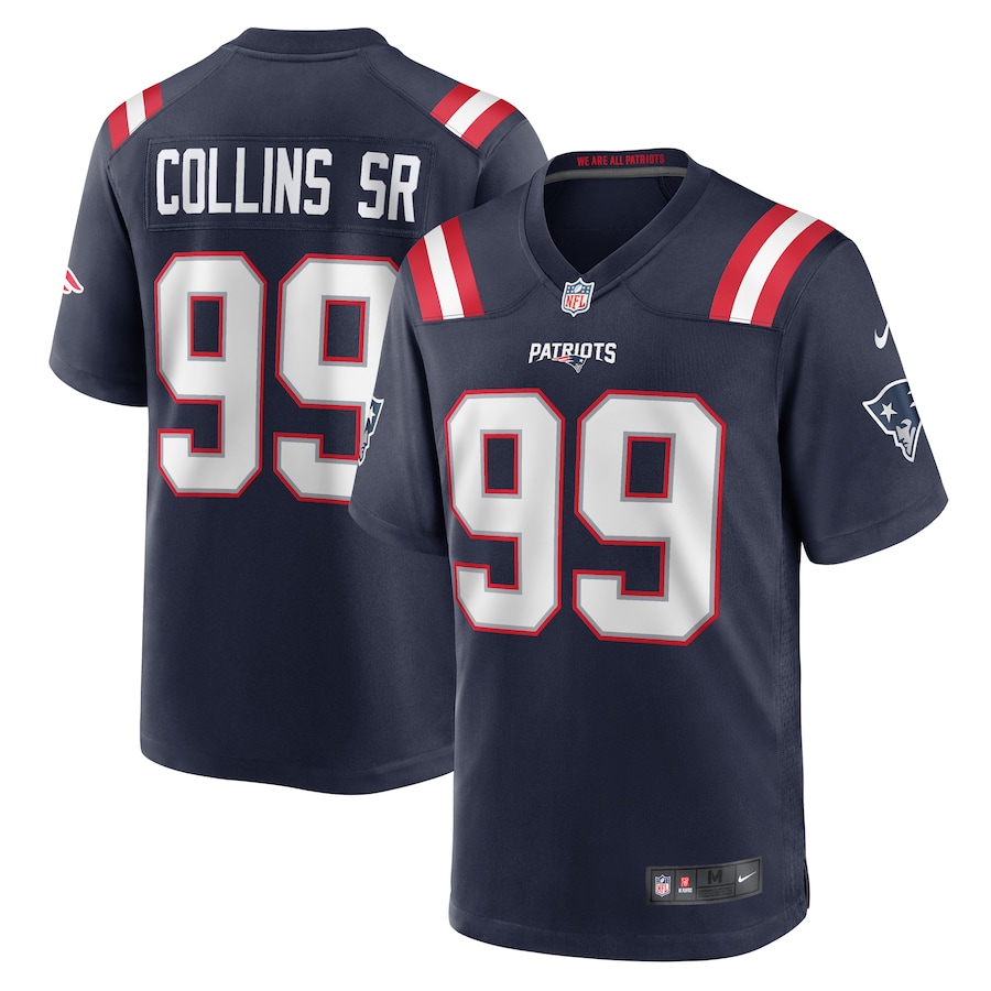 Men's New England Patriots Jamie Collins Sr. Nike Navy Home Game Player Jersey - U-jersey