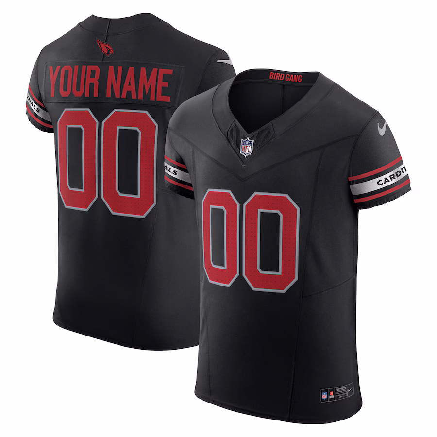 Men's Arizona Cardinals Nike Black  Vapor F.U.S.E. Elite Custom Jersey - U-jersey