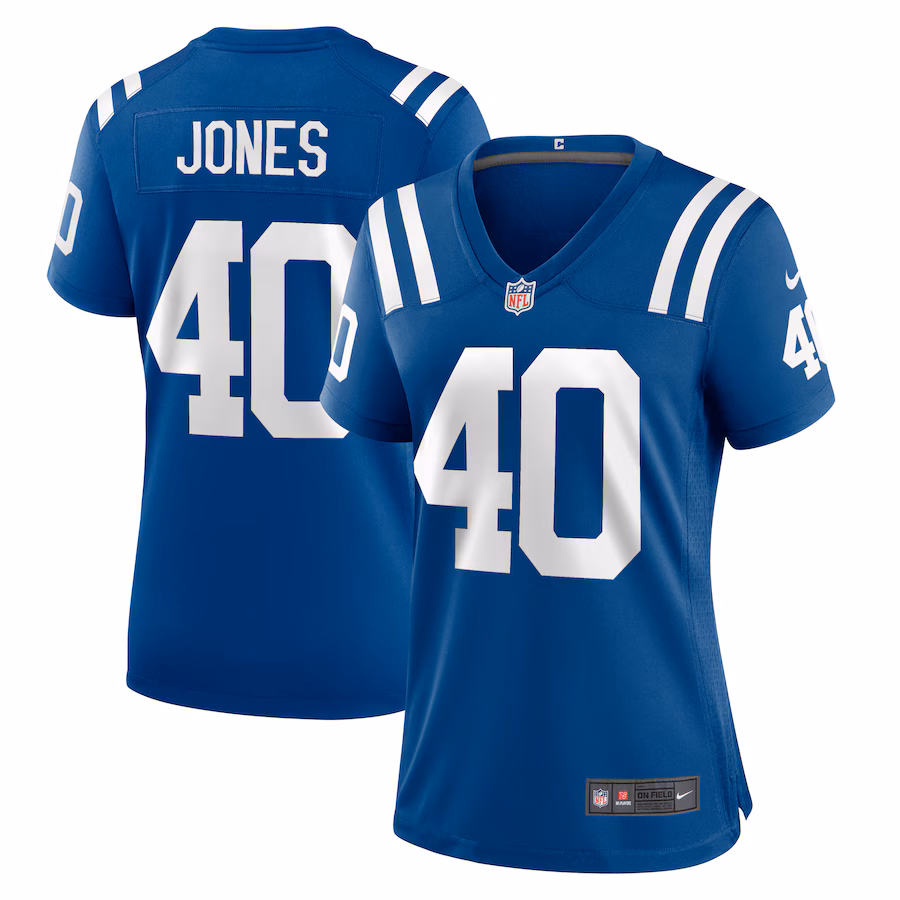 Women's Indianapolis Colts Jaylon Jones Nike  Royal Team Game Jersey - U-jersey