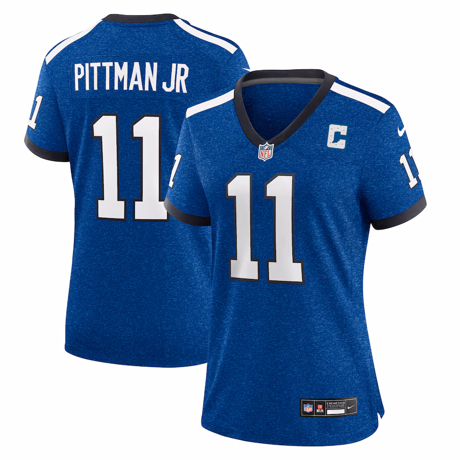 Women's Indianapolis Colts Michael Pittman Jr. Nike Blue Player Jersey - U-jersey
