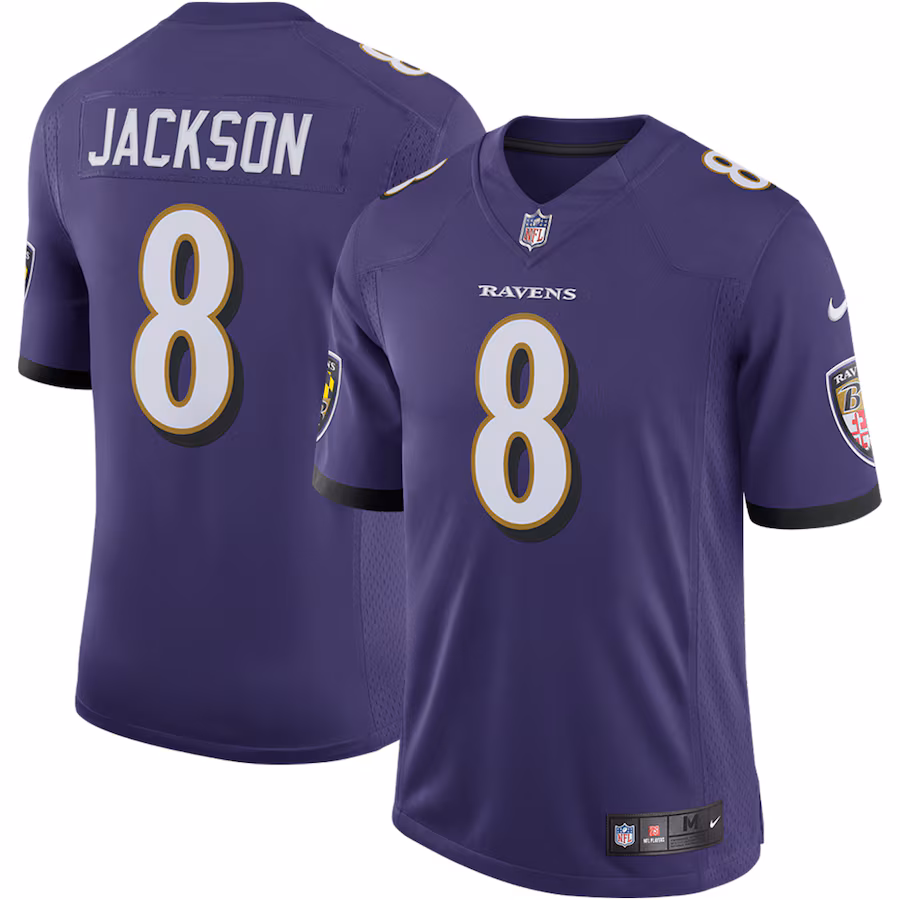 Men's Baltimore Ravens Lamar Jackson Nike Purple Speed Machine Limited Jersey - U-jersey