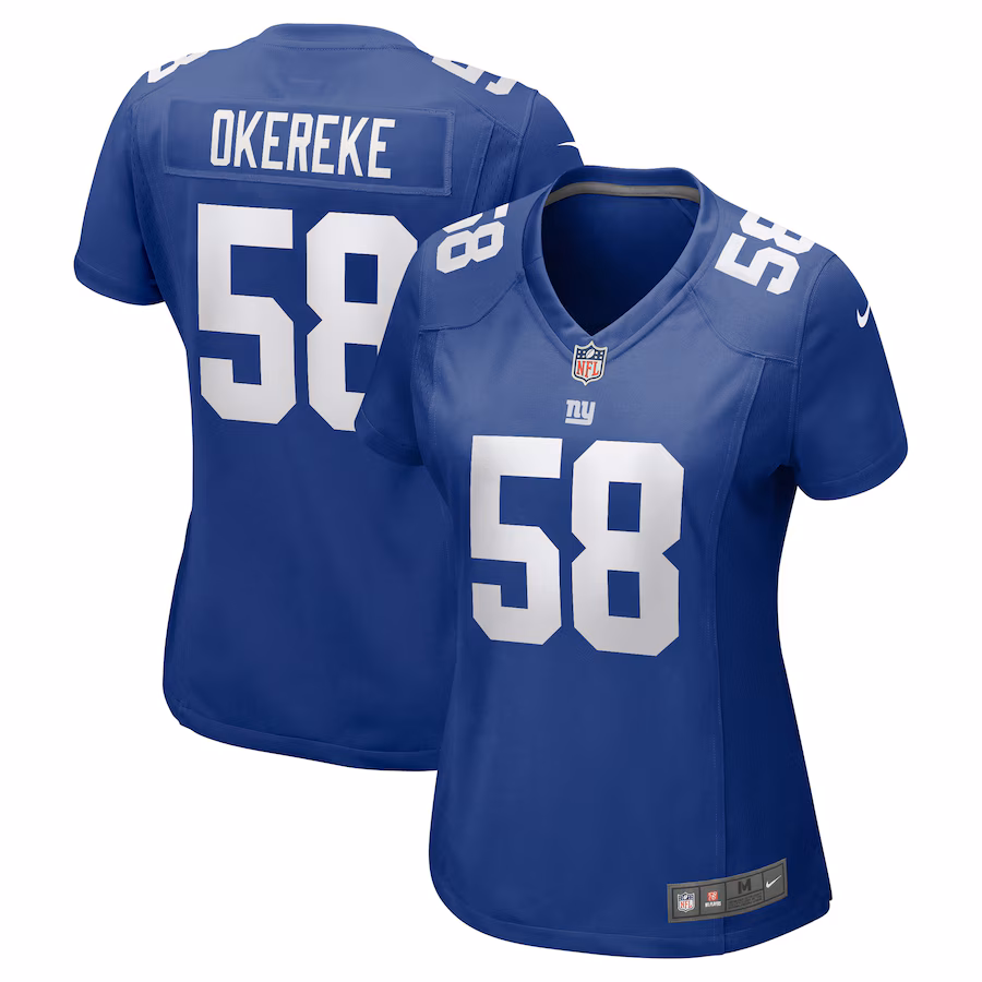 Women's New York Giants Bobby Okereke Nike Royal Game Player Jersey - U-jersey