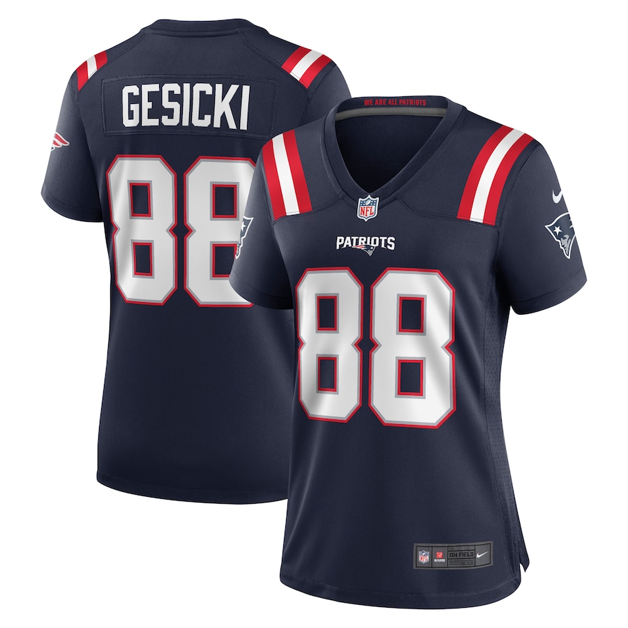 Women's New England Patriots Mike Gesicki Nike Navy Game Jersey - U-jersey