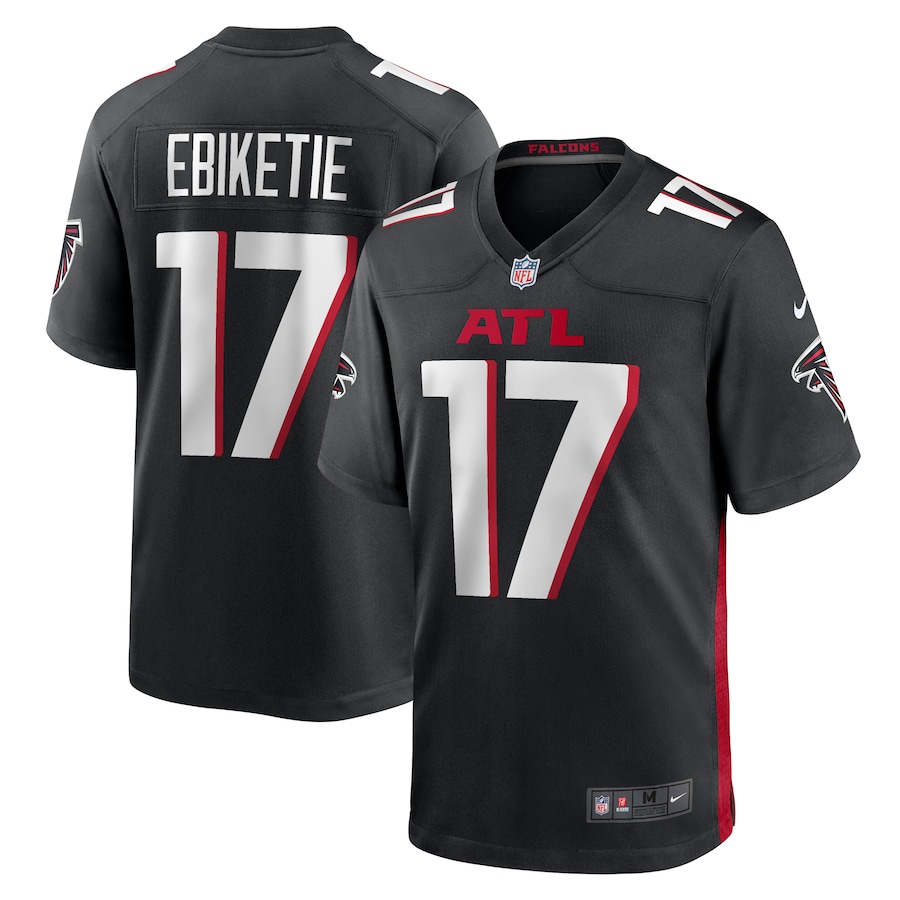 Men's Atlanta Falcons Arnold Ebiketie Nike  Black Team Game Jersey - U-jersey