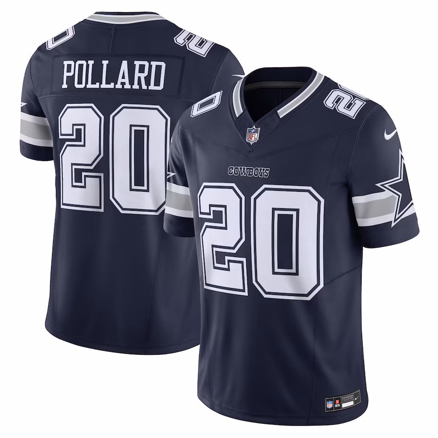Men's Dallas Cowboys Tony Pollard Nike Navy Vapor F.U.S.E. Limited Jersey - U-jersey