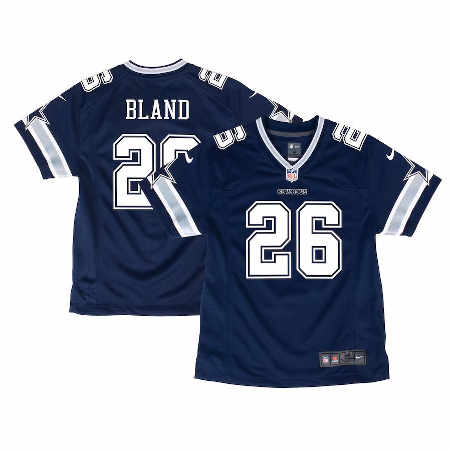 Youth Dallas Cowboys DaRon Bland Nike Navy Game Jersey - U-jersey