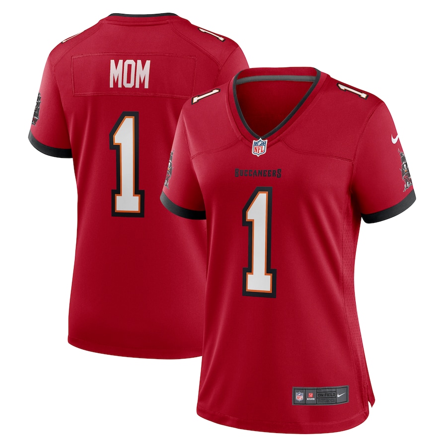 Women's Tampa Bay Buccaneers Number 1 Mom Nike Red Game Jersey - U-jersey