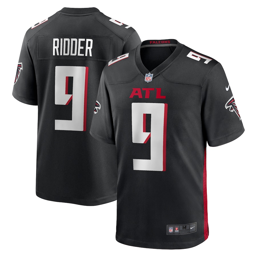 Men's Atlanta Falcons Desmond Ridder Nike Black Game Player Jersey - U-jersey