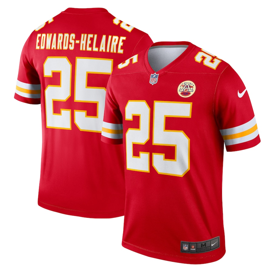 Men's Kansas City Chiefs Clyde Edwards-Helaire Nike Red Legend Jersey - U-jersey