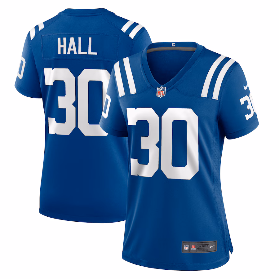 Women's Indianapolis Colts Darren Hall Nike  Royal Team Game Jersey - U-jersey