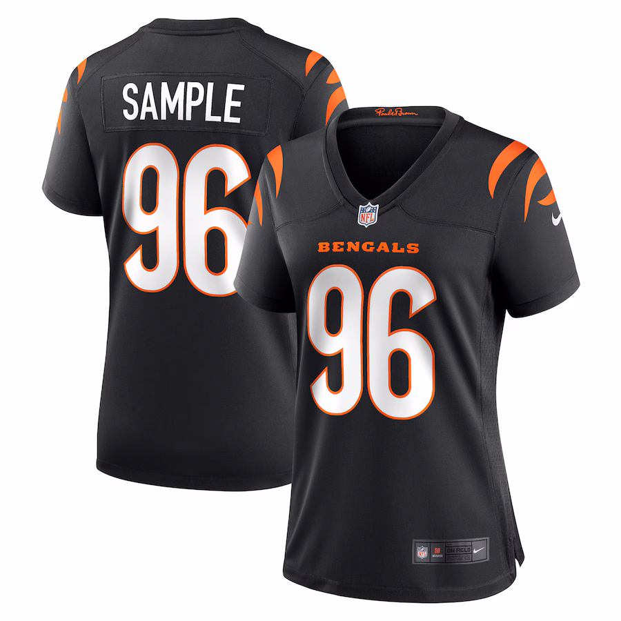 Women's Cincinnati Bengals Cam Sample Nike Black Game Jersey - U-jersey