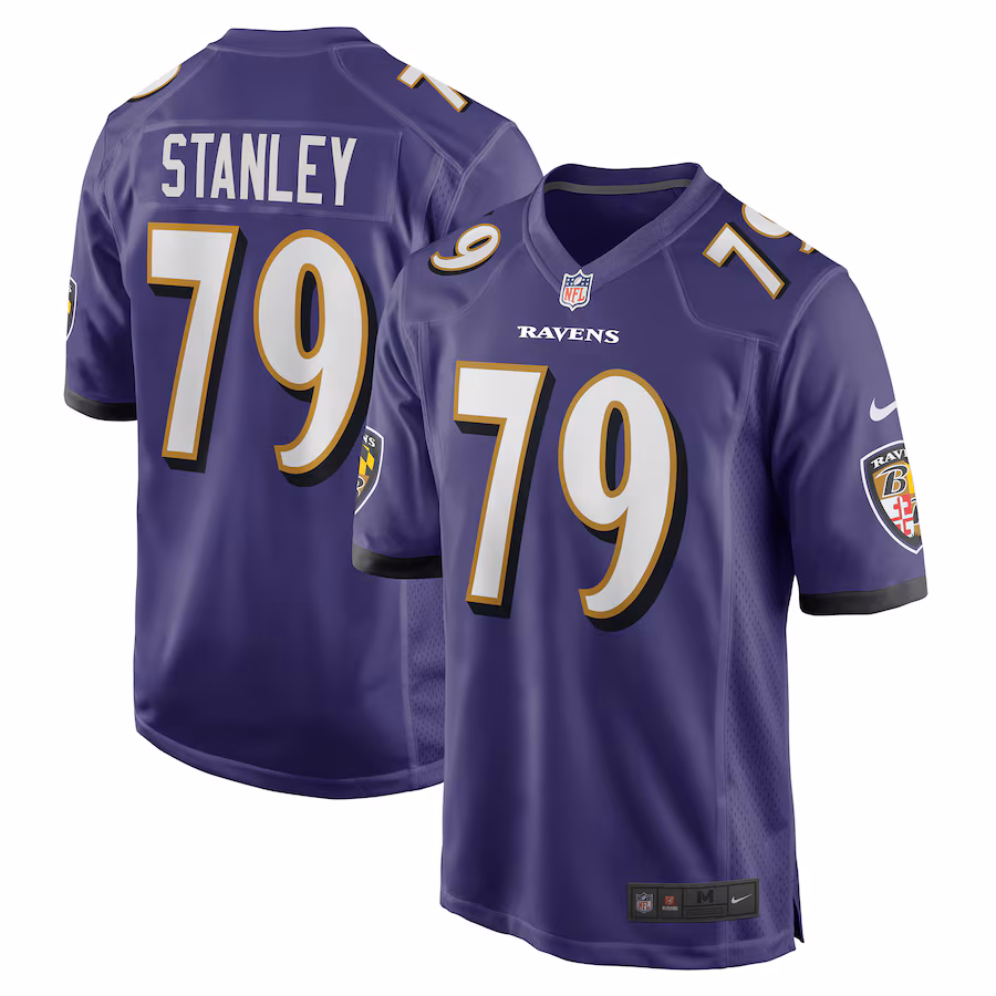 Men's Baltimore Ravens Ronnie Stanley Nike Purple Game Jersey - U-jersey