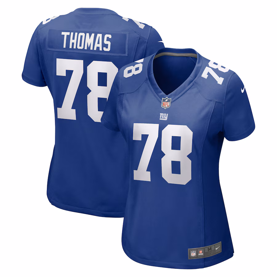 Women's New York Giants Andrew Thomas Nike Royal Game Jersey - U-jersey