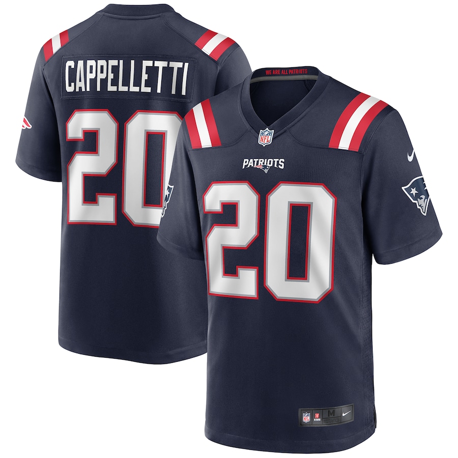 Men's New England Patriots Gino Cappelletti Nike Navy Game Retired Player Jersey - U-jersey