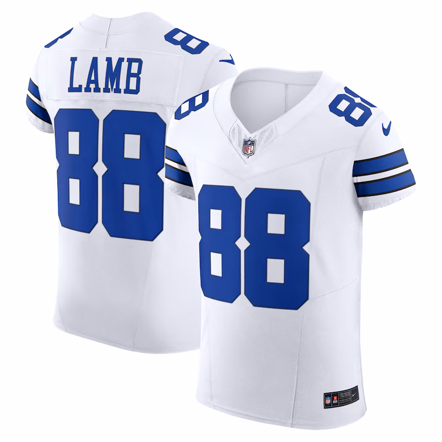 Men's Dallas Cowboys CeeDee Lamb Nike White Vapor F.U.S.E. Elite Jersey - U-jersey