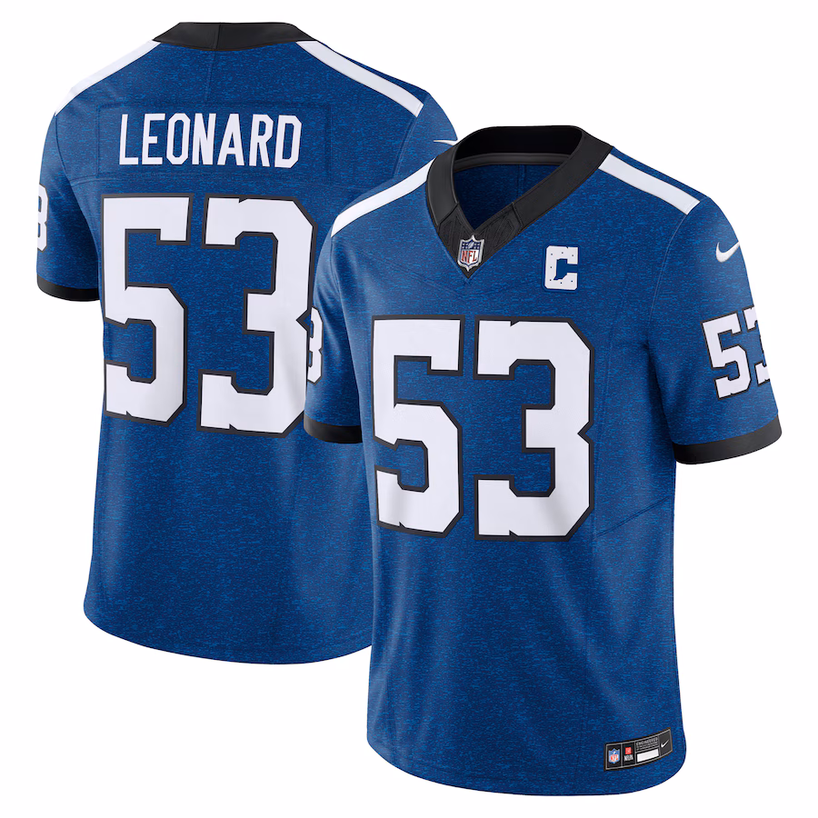 Men's Indianapolis Colts Shaquille Leonard Nike Blue Vapor F.U.S.E. Limited Jersey - U-jersey
