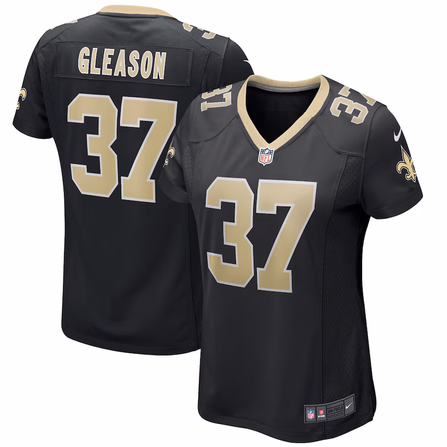 Women's New Orleans Saints Steve Gleason Nike Black Game Retired Player Jersey - U-jersey