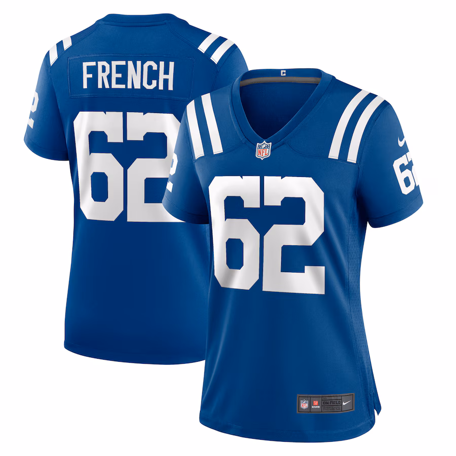 Women's Indianapolis Colts Wesley French Nike Royal Game Player Jersey - U-jersey