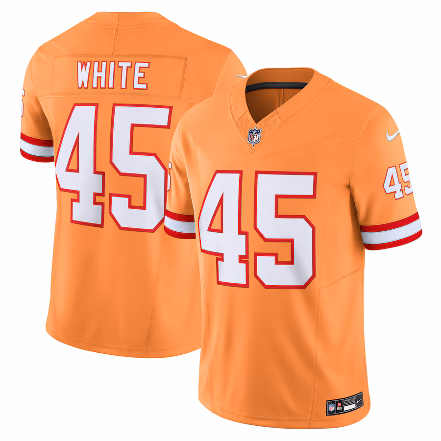 Men's Tampa Bay Buccaneers Devin White Nike Orange Vapor F.U.S.E. Limited Jersey - U-jersey