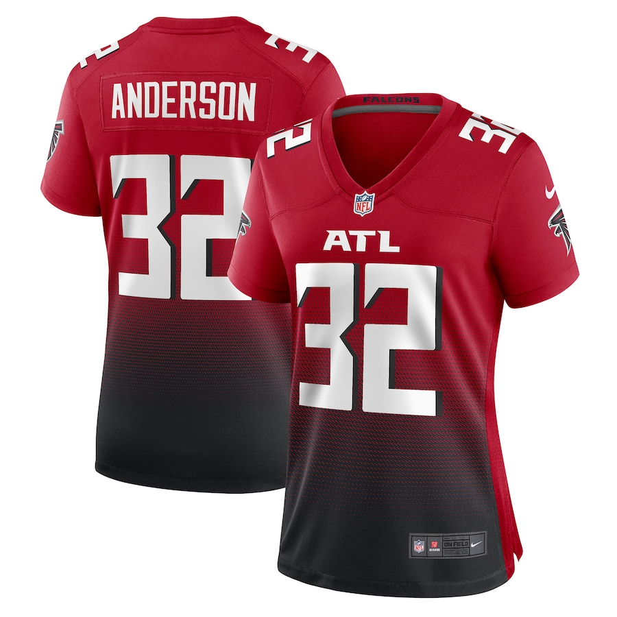 Women's Atlanta Falcons Jamal Anderson Nike Red Retired Game Jersey - U-jersey