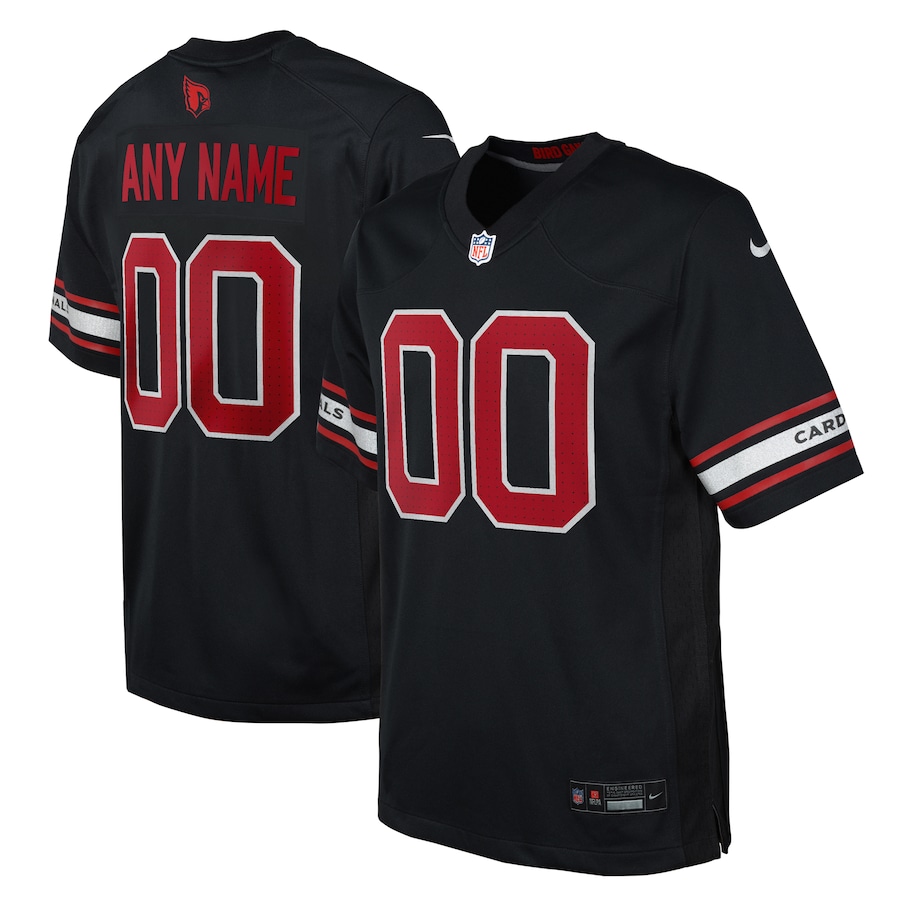Youth Arizona Cardinals Nike Black Alternate Custom Game Jersey - U-jersey