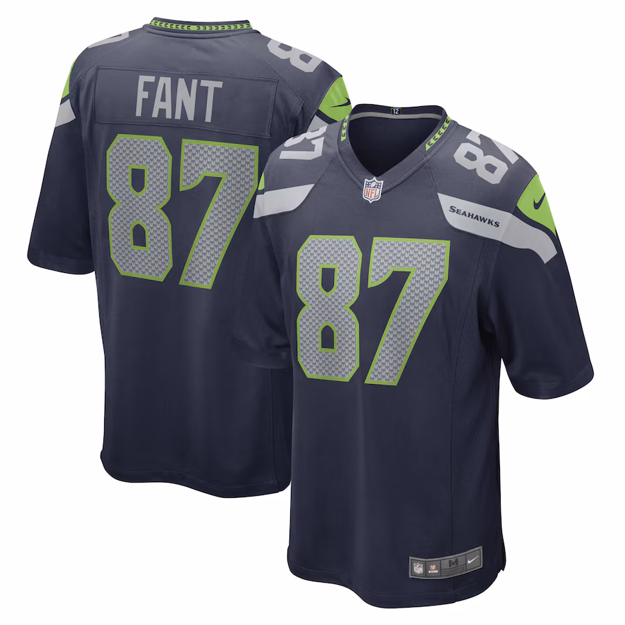Men's Seattle Seahawks Noah Fant Nike College Navy Game Player Jersey - U-jersey