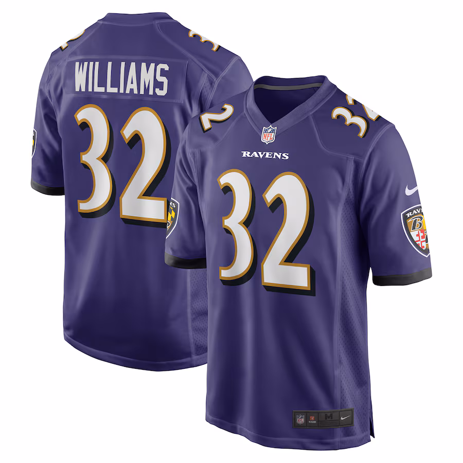 Men's Baltimore Ravens Marcus Williams Nike Purple Game Jersey - U-jersey