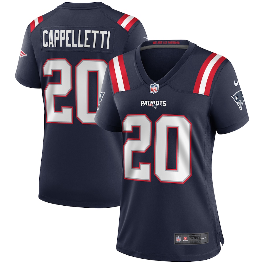 Women's New England Patriots Gino Cappelletti Nike Navy Game Retired Player Jersey - U-jersey