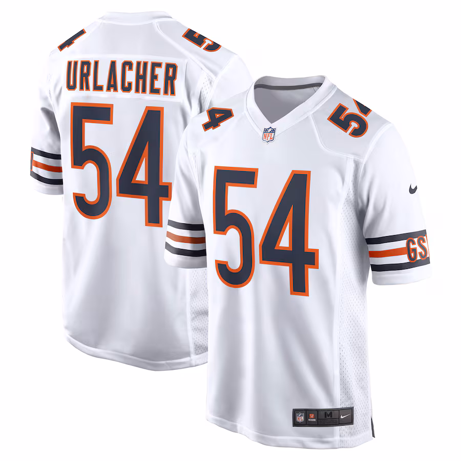 Men's Chicago Bears Brian Urlacher Nike White Retired Player Game Jersey - U-jersey