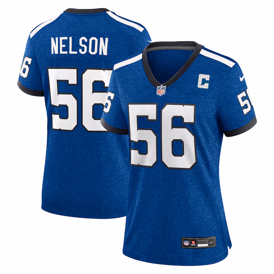 Women's Indianapolis Colts Quenton Nelson Nike Royal Indiana Nights Alternate Game Jersey - U-jersey