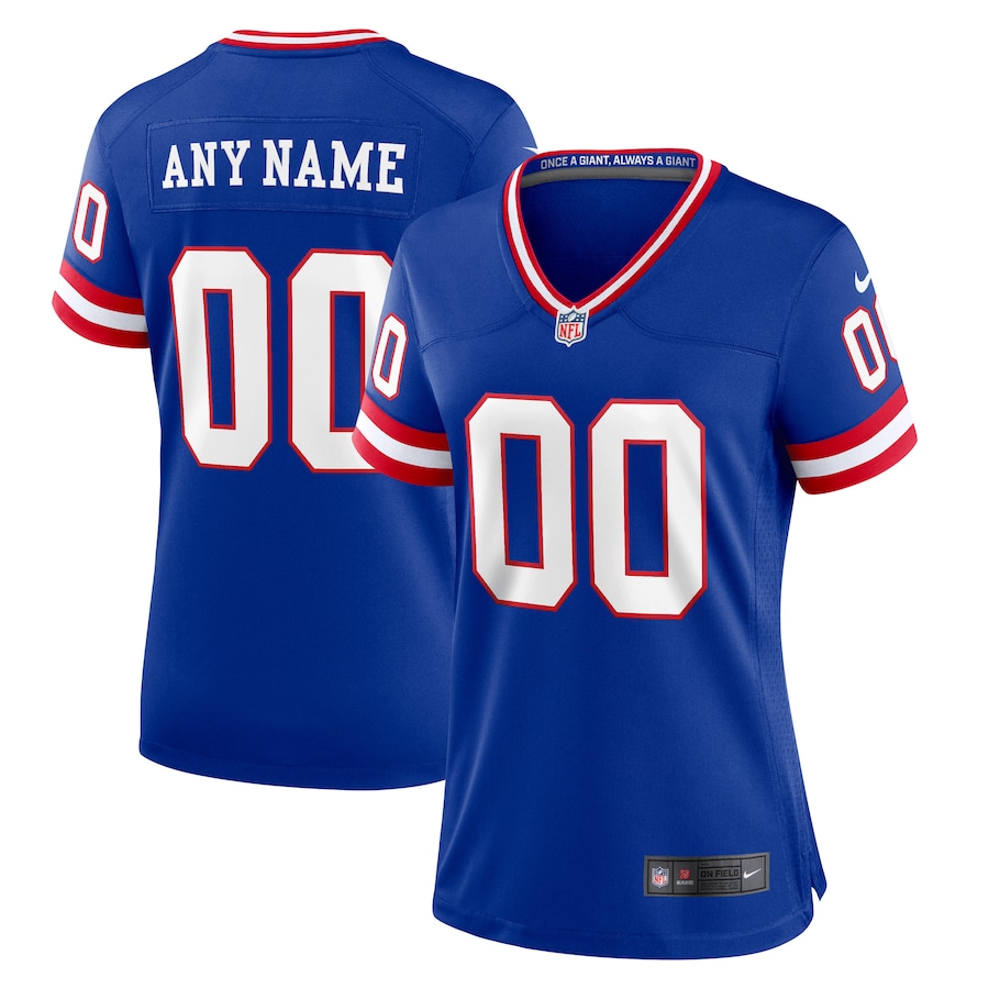 Women's New York Giants Nike Royal Classic Custom Game Jersey - U-jersey
