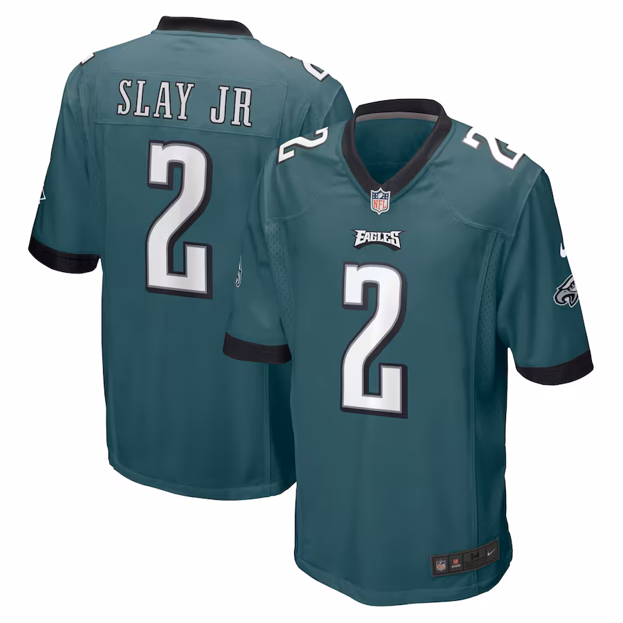 Men's Philadelphia Eagles Darius Slay Jr. Nike Midnight Green Game Jersey - U-jersey