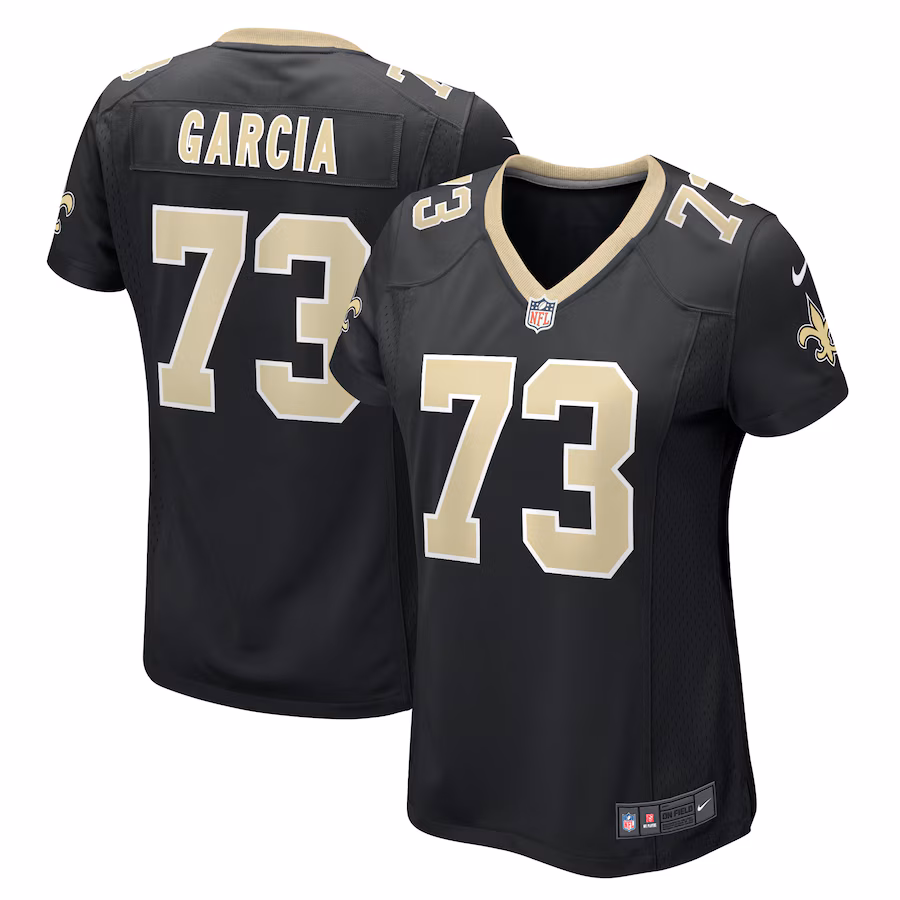 Women's New Orleans Saints Max Garcia Nike  Black Team Game Jersey - U-jersey